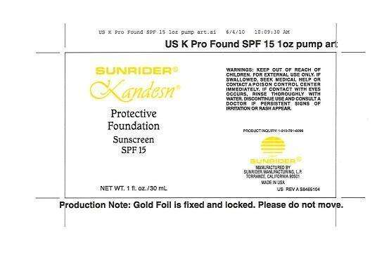 Protective Foundation Sunscreen SPF 15